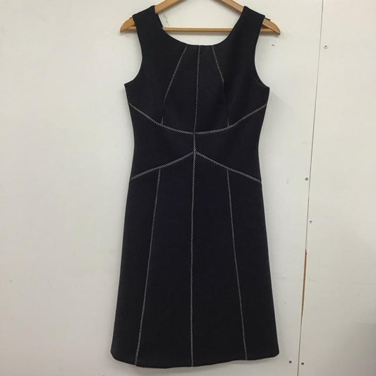カルバン・クライン Calvin Klein ワンピース ひざ丈スカート 無地 紺 / ネイビー /  レディース USED 古着 中古 10148429