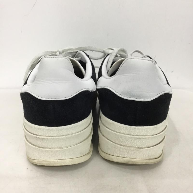 アディダス adidas スニーカー スニーカー HQ6912 Gazelle Bold 厚底 24.5cm 24.5cm ロゴ、文字 黒 / ブラック / X 白 / ホワイト /  レディース USED 古着 中古 10141895