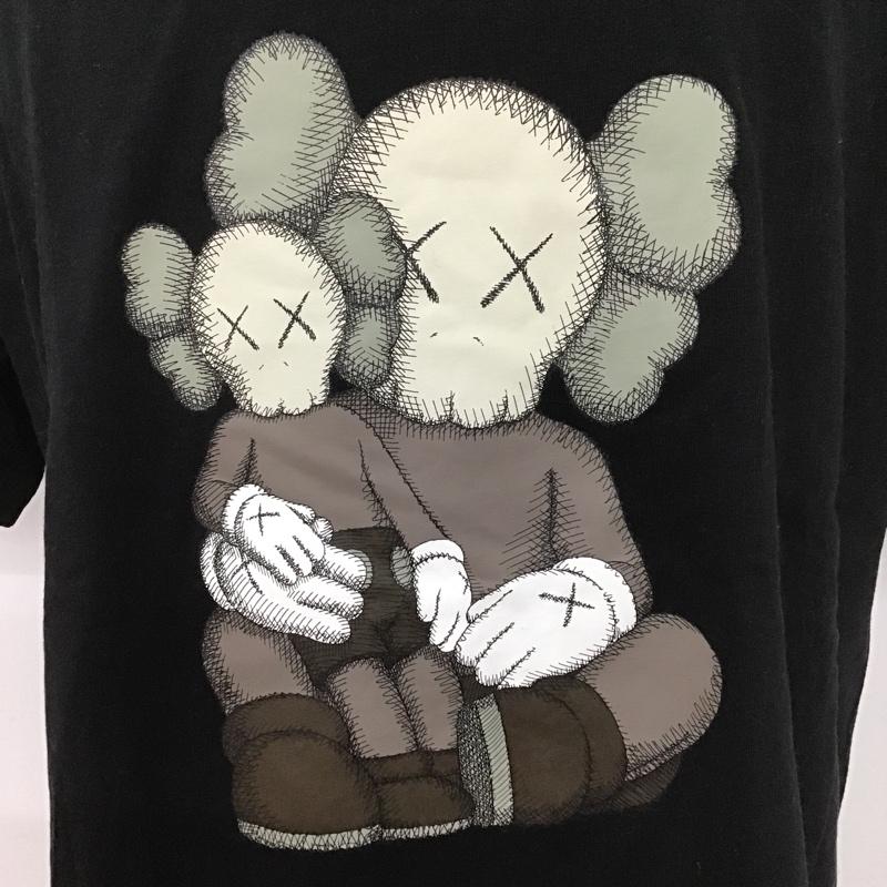 ユニクロ UNIQLO Tシャツ 半袖 341-497775 XXL プリント 黒 / ブラック /  メンズ USED 古着 中古 10105986