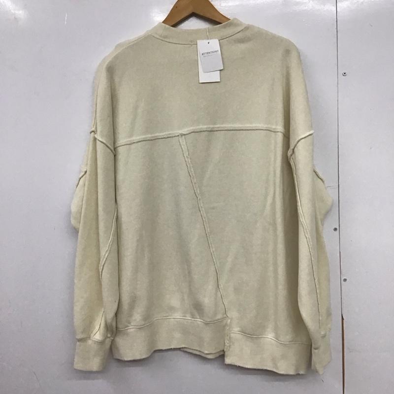 ローリーズファーム LOWRYS FARM トレーナー 長袖 タグ付 2 無地 オフホワイト / オフホワイト /  レディース USED 古着 中古 10147754