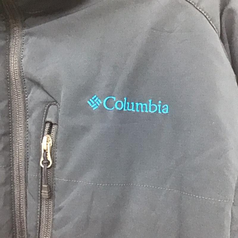 コロンビア Columbia ジャケット、上着 ジャンパー、ブルゾン ジップアップジャケット ナイロンジャケット アウター XL ロゴ、文字 紺 / ネイビー /  メンズ USED 古着 中古 10141752