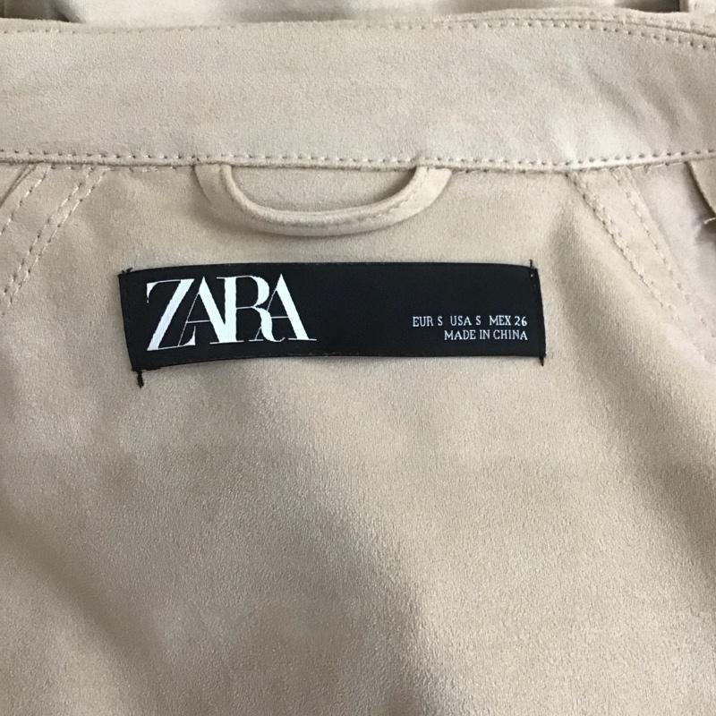 ザラ ZARA コート トレンチコート 6318 029 710 フェイクスウェード S 無地 ベージュ / ベージュ /  レディース USED 古着 中古 10108584