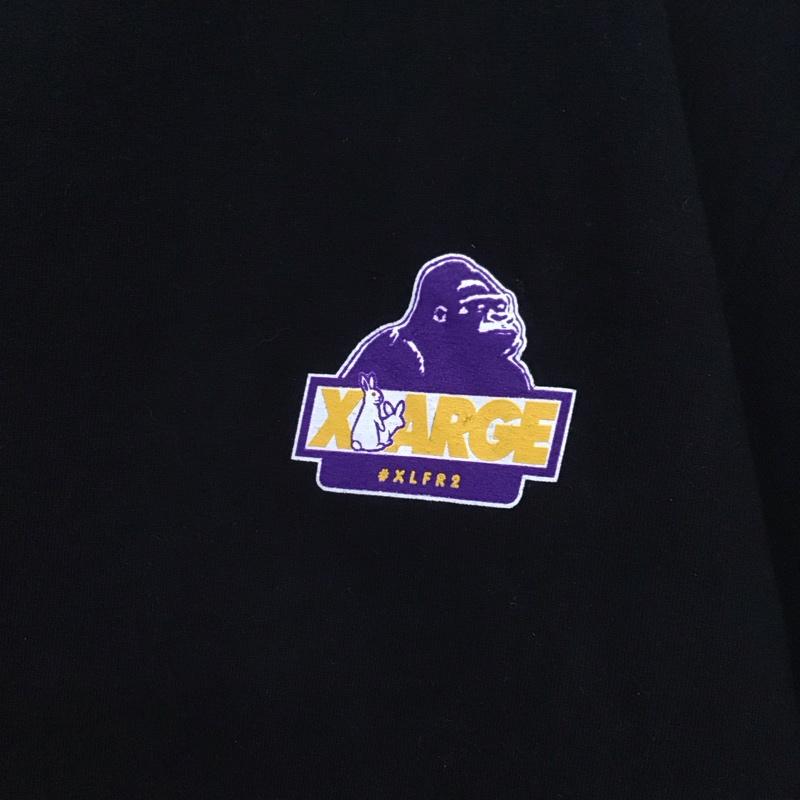 エクストララージ XLARGE Tシャツ 半袖 半袖カットソー プリントTシャツ クルーネックカットソー FR2 M ロゴ、文字 黒 / ブラック /  メンズ USED 古着 中古 10146561