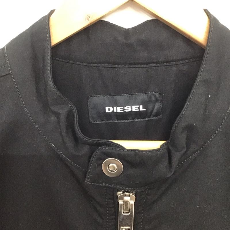 ディーゼル DIESEL ジャケット、上着 ジャケット、ブレザー ジップアップジャケット アウター カジュアルジャケット XL ロゴ、文字 黒 / ブラック /  メンズ USED 古着 中古 10139878