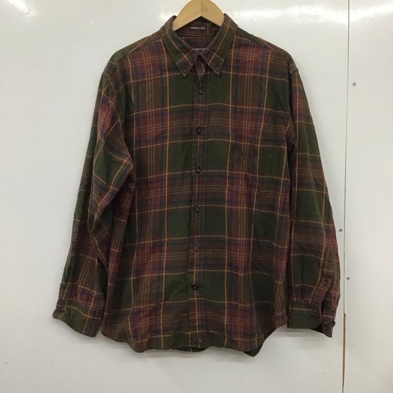 古着 USED シャツ、ブラウス 長袖 長袖シャツ チェックシャツ カラーシャツ ボタンダウンシャツ L チェック マルチカラー / マルチカラー /  メンズ USED 古着 中古 10134892