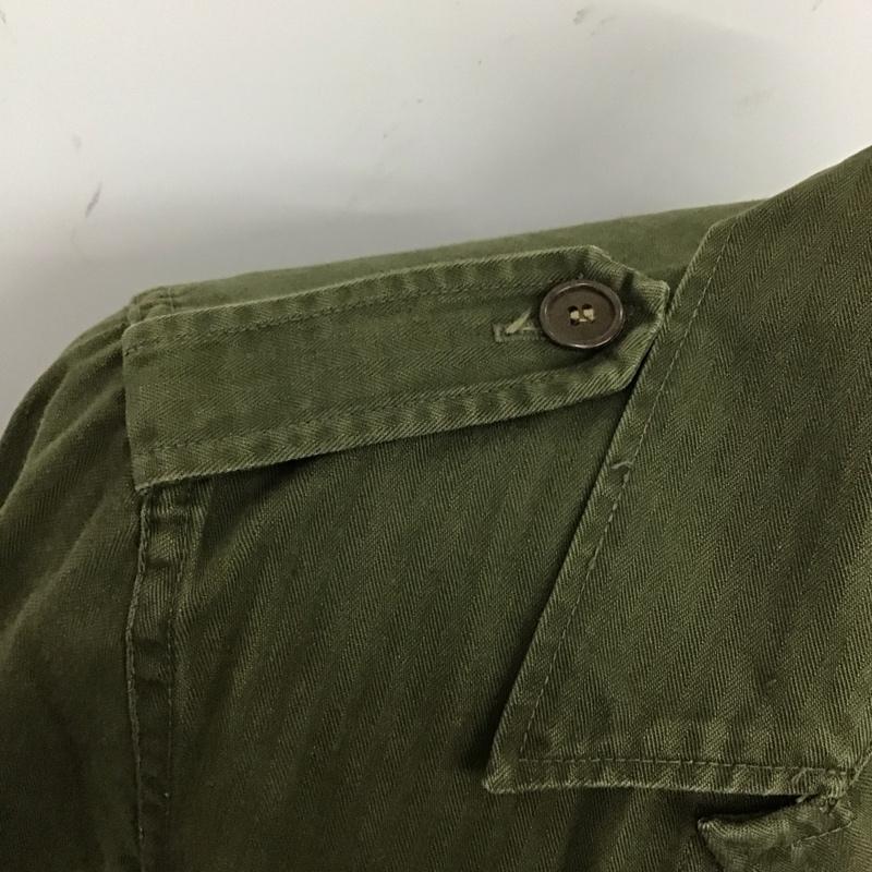 古着 USED シャツ、ブラウス 長袖 ミリタリーシャツ オランダ軍 開襟 無地 カーキ / カーキ /  メンズ USED 古着 中古 10120185