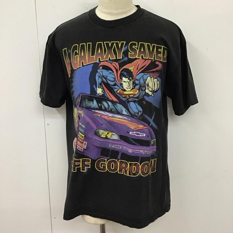 古着 USED Tシャツ 半袖 スーパーマン L キャラクター 黒 / ブラック /  メンズ USED 古着 中古 10114744