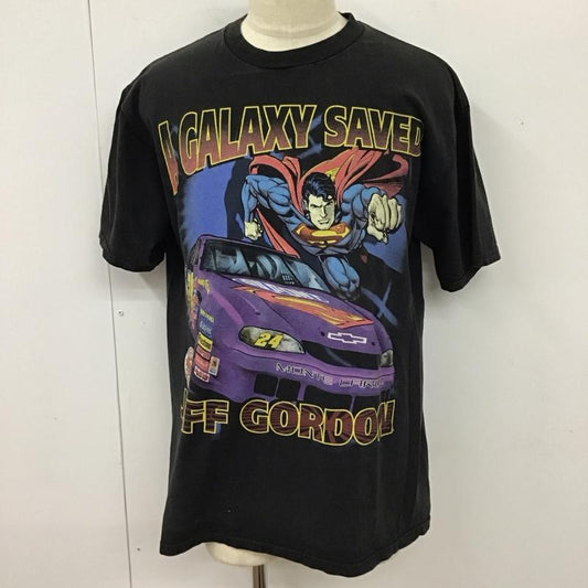 古着 USED Tシャツ 半袖 スーパーマン L キャラクター 黒 / ブラック /  メンズ USED 古着 中古 10114744