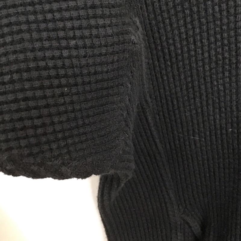 クーティープロダクションズ COOTIE PRODUCTIONS トレーナー 長袖 長袖スウェット ワッフル クルーネックカットソー L 無地 黒 / ブラック /  メンズ USED 古着 中古 10140839