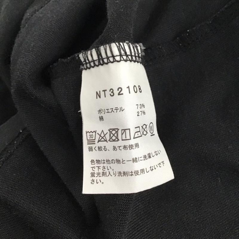 ザノースフェイス THE NORTH FACE Tシャツ 半袖 nt32108 バンダナスクエアロゴ プリントTシャツ L ロゴ、文字 黒 / ブラック /  メンズ USED 古着 中古 10132305