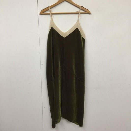 ザラ ZARA ワンピース ロングスカート S 無地 カーキ / カーキ /  レディース USED 古着 中古 10130369
