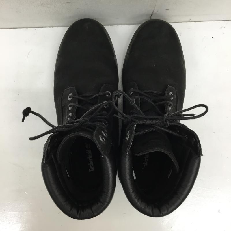 ティンバーランド Timberland ブーツ ショートブーツ A1ODY A1398 6インチ ヌバックブーツ 28.0cm ロゴ、文字 黒 / ブラック /  メンズ USED 古着 中古 10144478