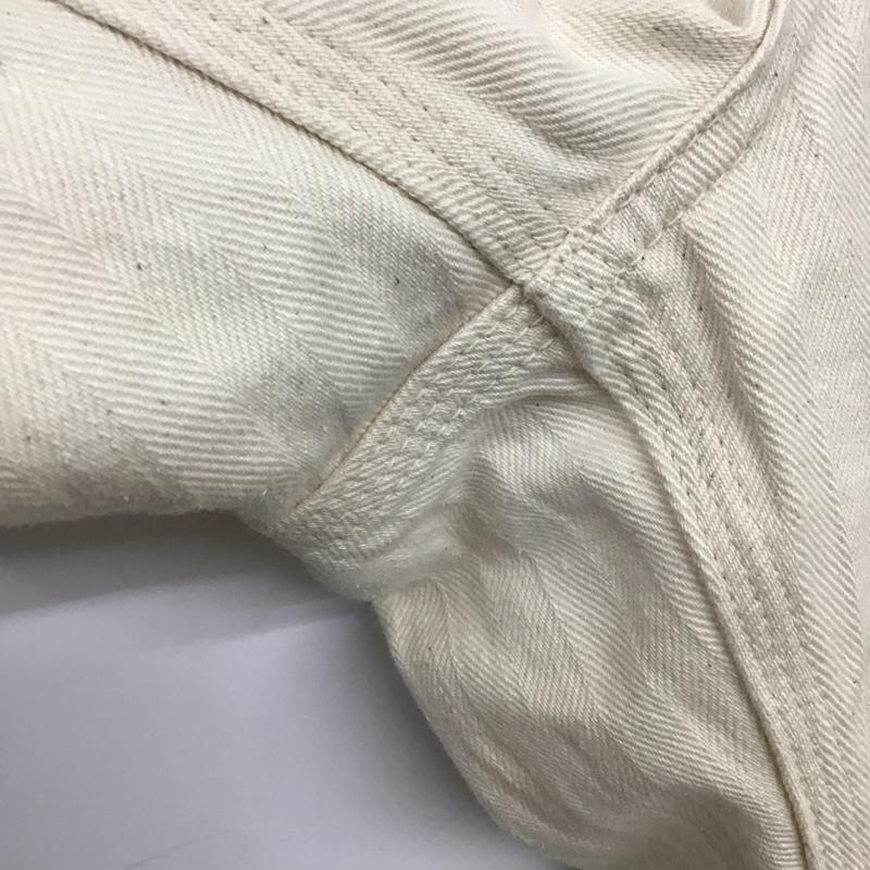 エフオービーファクトリー FOB FACTORY パンツ デニム、ジーンズ デニムパンツ ワイドパンツ カジュアルパンツ 3 ストライプ 白 / ホワイト /  メンズ USED 古着 中古 10140869