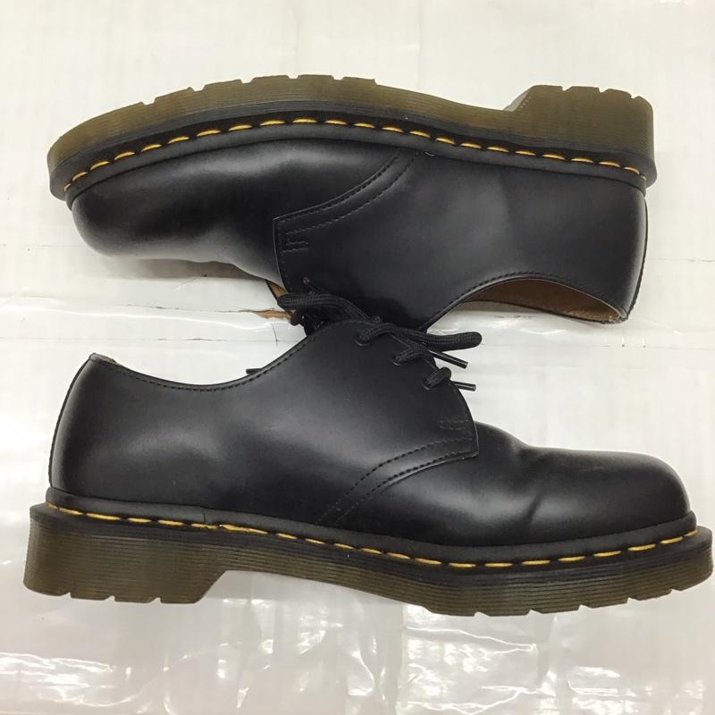 ドクターマーチン Dr.Martens 革靴 革靴 1461 3ホール UK9 US：8 無地 黒 / ブラック /  メンズ USED 古着 中古 10113414
