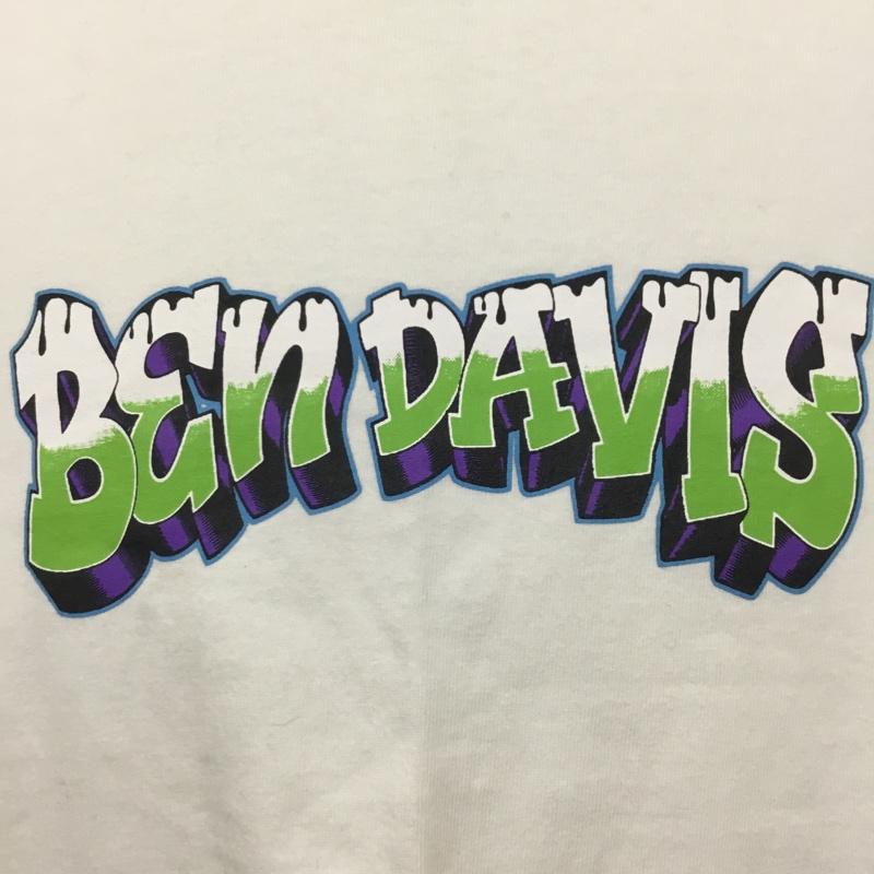 ベンデイビス BEN DAVIS Tシャツ 半袖 C-2580042 ON FIRE SS TEE XL ロゴ、文字 白 / ホワイト /  メンズ USED 古着 中古 10119773