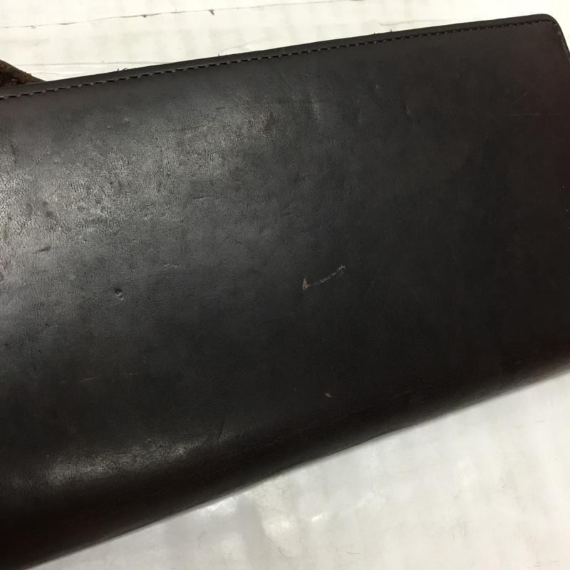ポーター PORTER 財布 長財布 レザー 無地 茶 / ブラウン /  メンズ USED 古着 中古 10117609