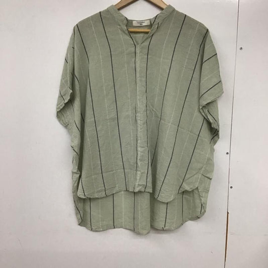 サマンサモスモスブルー Samansa Mos2 blue カットソー 半袖 FREE ストライプ マルチカラー / マルチカラー /  レディース USED 古着 中古 10133788
