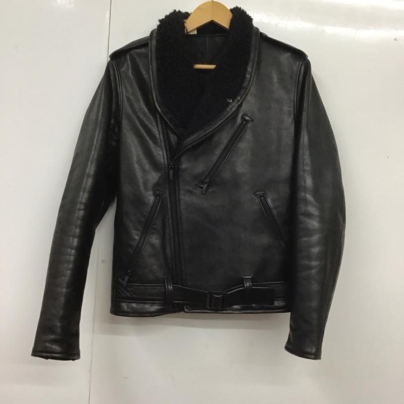 エヌハリウッド N.HOOLYWOOD ジャケット、上着 ジャケット、ブレザー ライダースジャケット ジップアップジャケット アウター カラージャケット 38 無地 黒 / ブラック /  メンズ USED 古着 中古 10113794