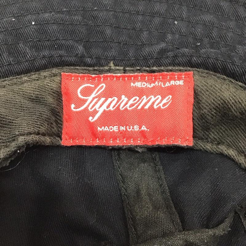 シュプリーム Supreme 帽子 ハット バケットハット ロゴ、文字 紺 / ネイビー /  メンズ USED 古着 中古 10120891