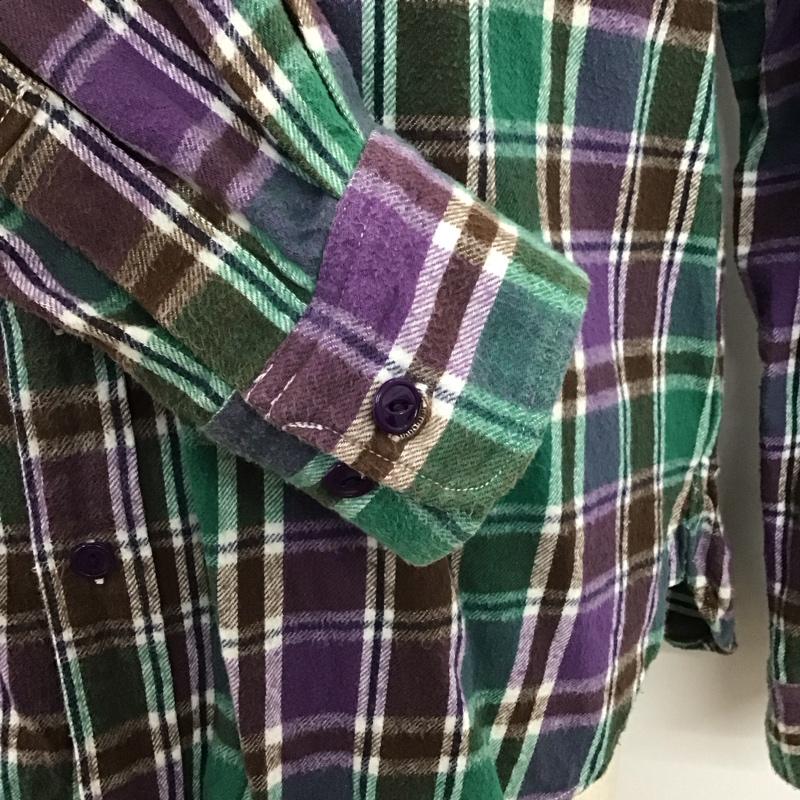 アベイシングエイプ A BATHING APE シャツ、ブラウス 長袖 チェックシャツ PIRATE L チェック マルチカラー / マルチカラー /  メンズ USED 古着 中古 10121747