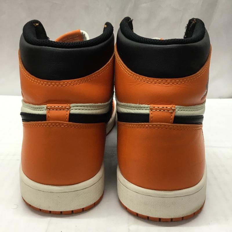 ナイキ NIKE スニーカー スニーカー 555088-113 AIR JORDAN 1 RETRO HIGH OG 28cm 28.0cm ロゴ、文字 橙 / オレンジ / X 黒 / ブラック / X アイボリー / アイボリー /  メンズ USED 古着 中古 10110570