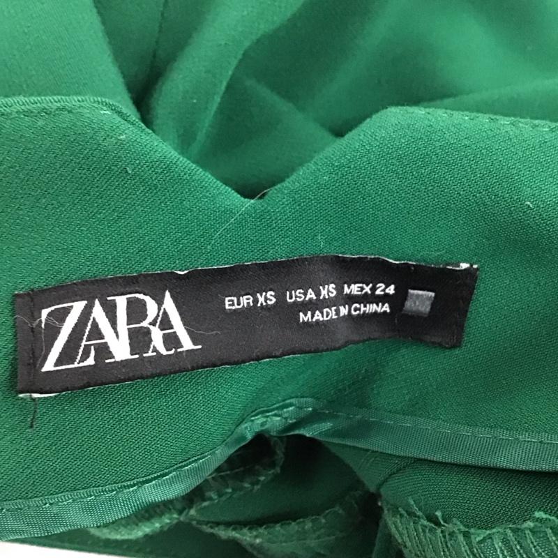 ザラ ZARA パンツ スラックス ハイウエスト XS 無地 緑 / グリーン /  レディース USED 古着 中古 10116696