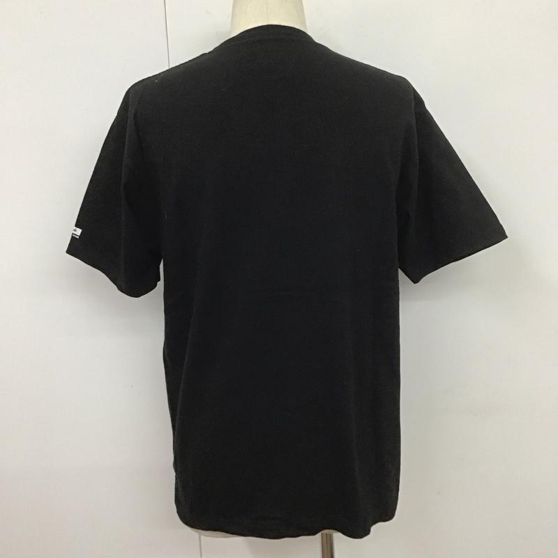 レッドキャップ RED KAP Tシャツ 半袖 半袖カットソー プリントTシャツ クルーネックカットソー L プリント 黒 / ブラック /  メンズ USED 古着 中古 10107779