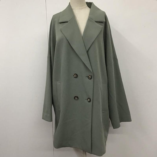 ローリーズファーム LOWRYS FARM ジャケット、上着 ジャケット、ブレザー LF721005AD ダブルクロスジャケット オーバーサイズ FREE 無地 薄緑 / ライトグリーン /  レディース USED 古着 中古 10112036
