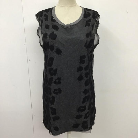 ディーゼル DIESEL トップス トップス ノースリーブ チュール XS ヒョウ柄・レオパード柄 黒 / ブラック / X 白 / ホワイト /  レディース USED 古着 中古 10114467