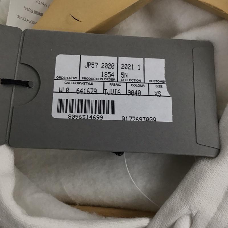 バレンシアガ BALENCIAGA パーカー 長袖 641679 TJVI6 LANGUAGE ランゲージプリント プルオーバー XS ロゴ、文字 X プリント 白 / ホワイト /  メンズ USED 古着 中古 10141195