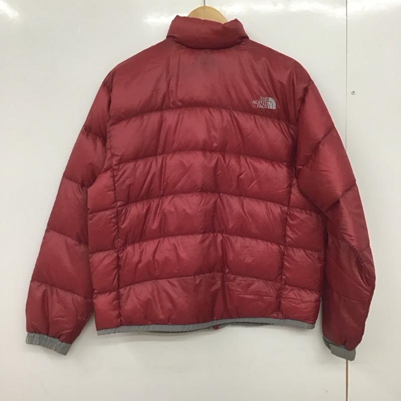 ザノースフェイス THE NORTH FACE ジャケット、上着 ダウンジャケット ジップアップジャケット ダウンジャケット アウター XL ロゴ、文字 えんじ / ワインレッド /  レディース USED 古着 中古 10146735
