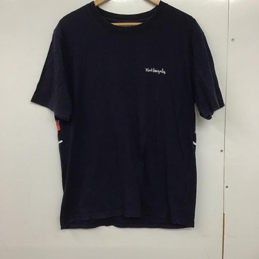 インヘリット INHERIT Tシャツ 半袖 半袖カットソー プリントTシャツ クルーネックカットソー M プリント 紺 / ネイビー /  メンズ USED 古着 中古 10132276