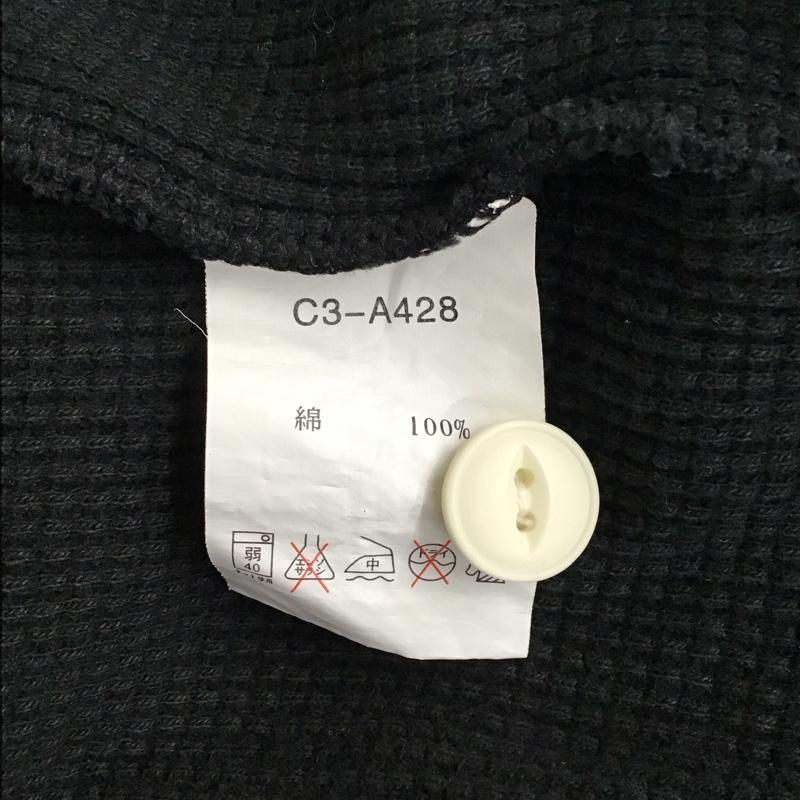 チャンピオン Champion カットソー 長袖 長袖カットソー ヘンリーネックカットソー ロングスリーブカットソー プリントTシャツ M ロゴ、文字 黒 / ブラック /  メンズ USED 古着 中古 10119008