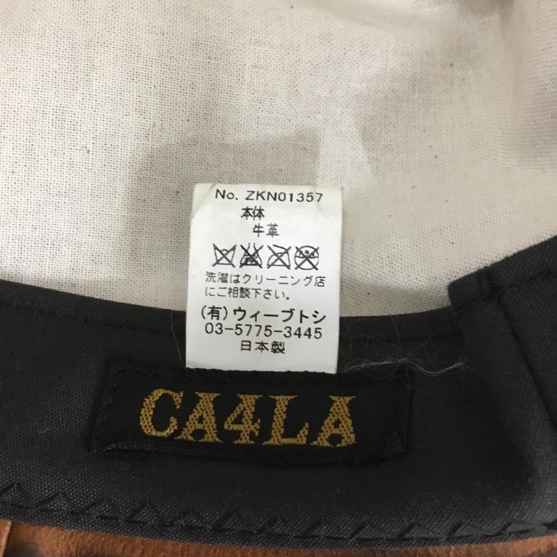カシラ CA4LA 帽子 ハット ZKN01357 牛革ハット 無地 ダークブラウン / ダークブラウン /  メンズ USED 古着 中古 10136473