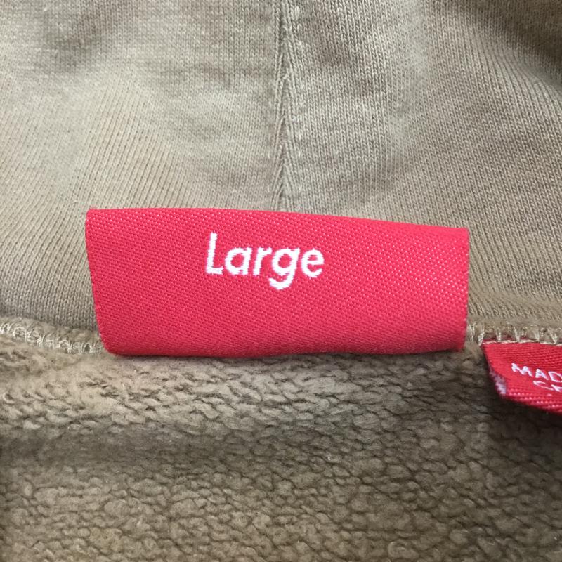シュプリーム Supreme パーカー 長袖 22SS Cropped Panels Hooded Sweatshirt L ロゴ、文字 茶 / ブラウン /  メンズ USED 古着 中古 10108199
