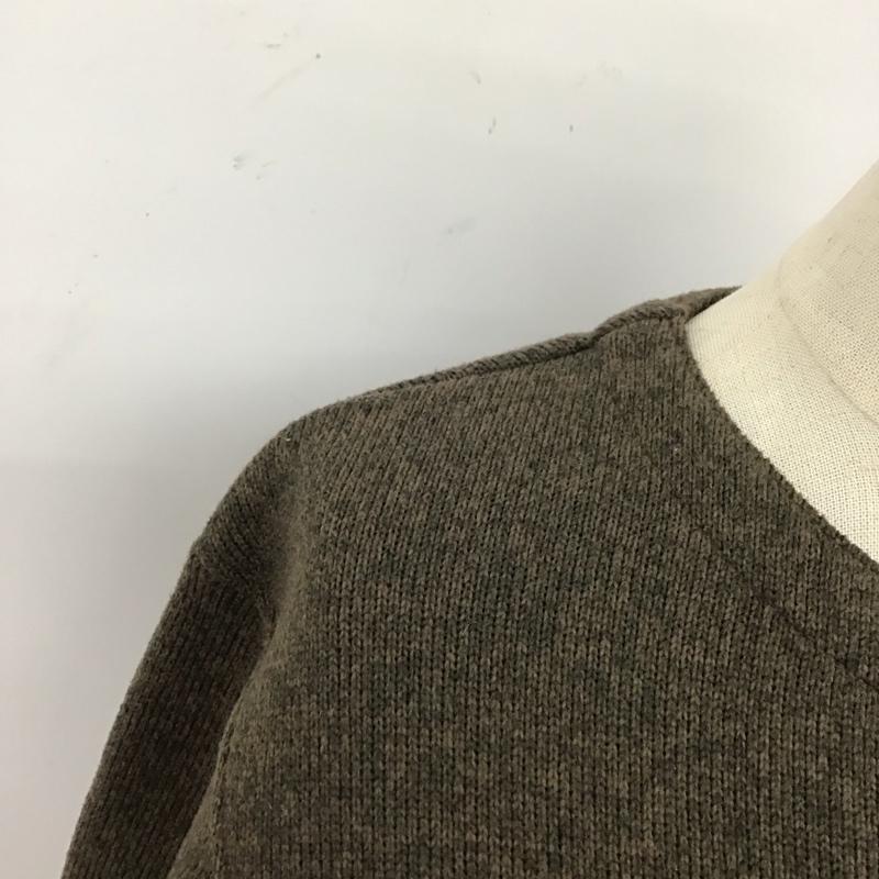 モンベル mont-bell カーディガン 長袖 1106664 クリマプラスニットカーディガン ノーカラージャケット ロングスリーブカーディガン L ロゴ、文字 茶 / ブラウン /  レディース USED 古着 中古 10114519