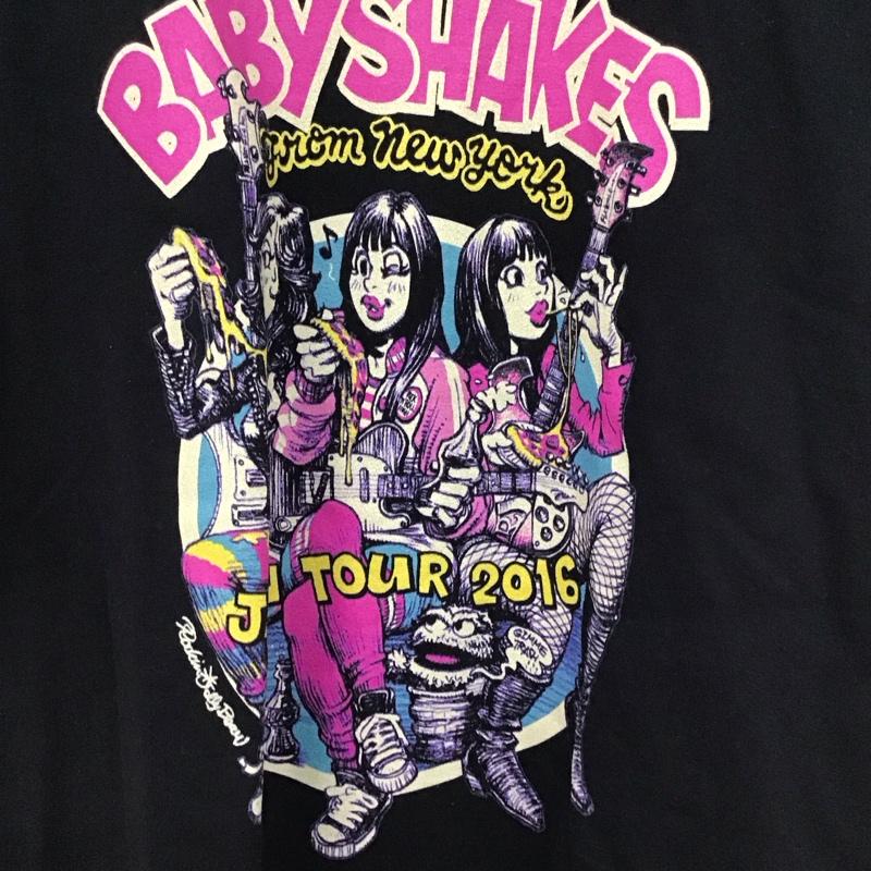 古着 USED Tシャツ 半袖 BABY SHAKES バンドTシャツ JAPAN TOUR 2016 XL プリント 黒 / ブラック /  メンズ USED 古着 中古 10123271