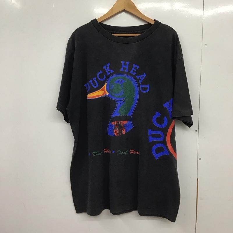 古着 USED Tシャツ 半袖 半袖カットソー プリントTシャツ クルーネックカットソー 古着 duckhead プリント ダークグレー / ダークグレー /  メンズ USED 古着 中古 10148827
