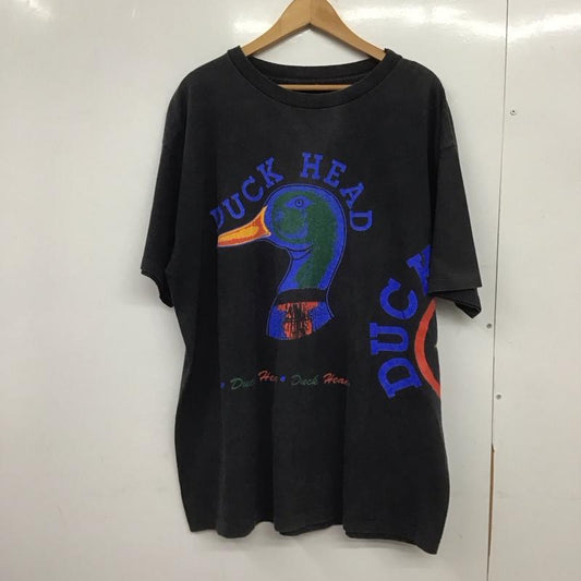 古着 USED Tシャツ 半袖 半袖カットソー プリントTシャツ クルーネックカットソー 古着 duckhead プリント ダークグレー / ダークグレー /  メンズ USED 古着 中古 10148827