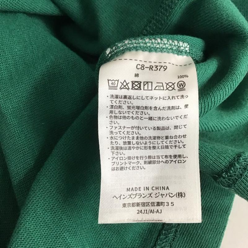 チャンピオン Champion Tシャツ 半袖 半袖カットソー プリントTシャツ クルーネックカットソー L ロゴ、文字 緑 / グリーン /  メンズ USED 古着 中古 10149194