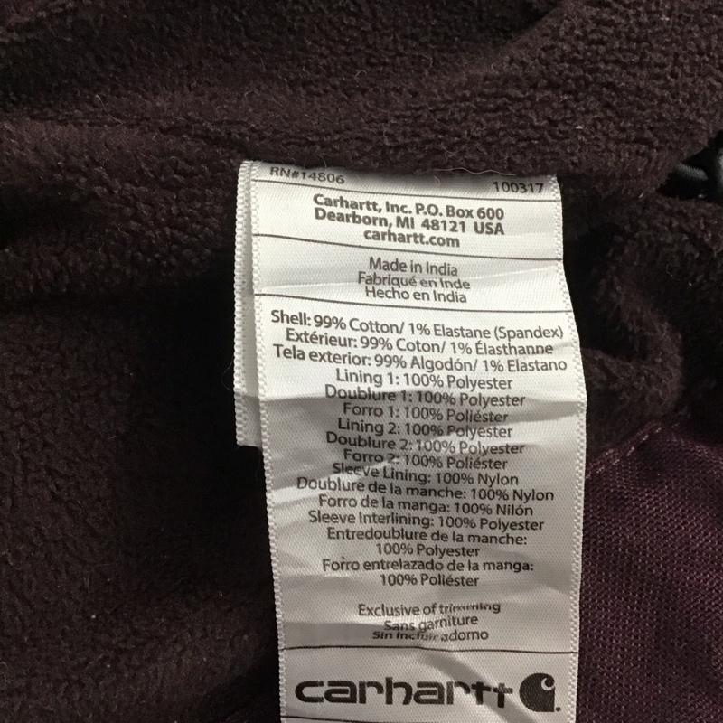 カーハート Carhartt ジャケット、上着 ジャケット、ブレザー ジップアップジャケット アウター 古着 M ロゴ、文字 紫 / パープル /  ボーイズ USED 古着 中古 10142646