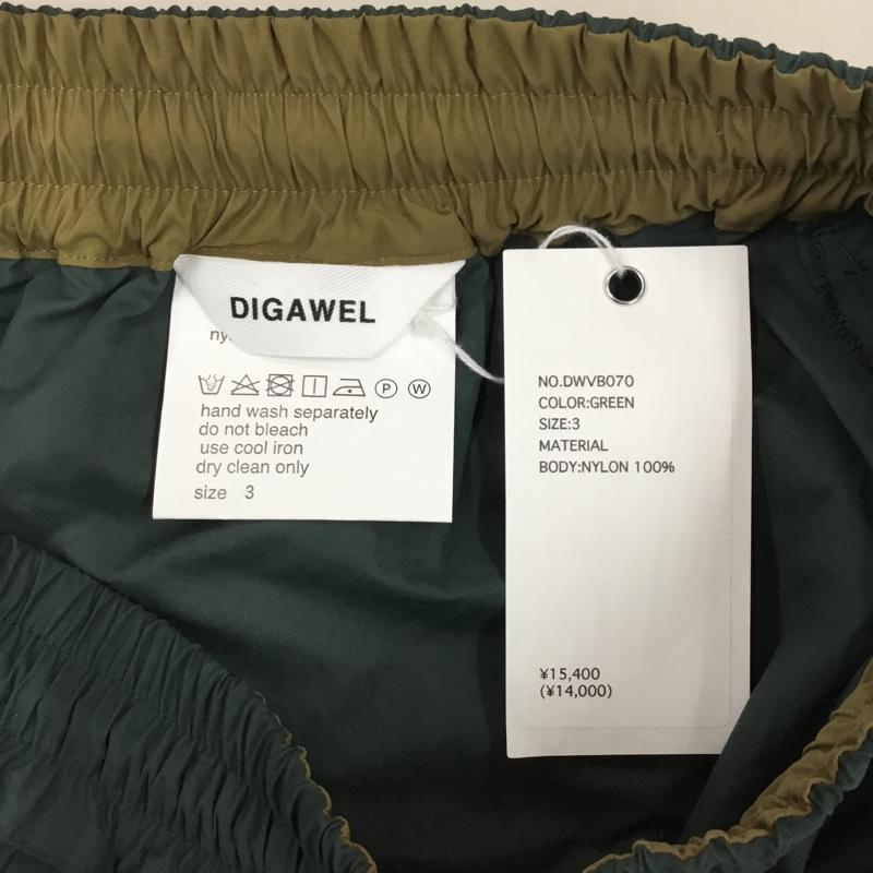 ディガウェル DIGAWEL パンツ ショートパンツ dwvb070 BAGGYSHORTS ハーフパンツ ショートパンツ 3 無地 緑 / グリーン /  メンズ USED 古着 中古 10112476