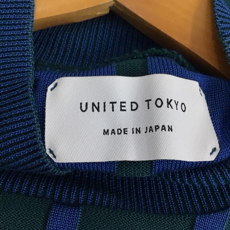 ユナイテッドトウキョウ UNITED TOKYO カットソー 半袖 FREE  青 / ブルー / X 緑 / グリーン /  レディース USED 古着 中古 10138148