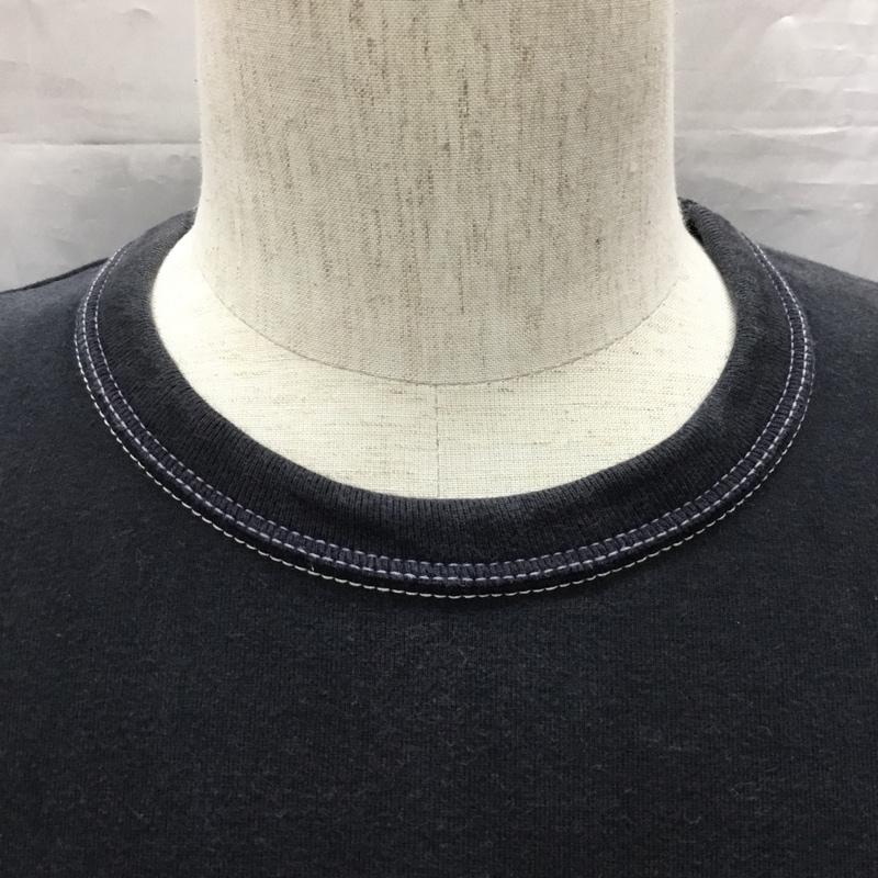 フラットヘッド The Flat Head Tシャツ 半袖 半袖カットソー プリントTシャツ クルーネックカットソー 38 ロゴ、文字 黒 / ブラック /  メンズ USED 古着 中古 10116720