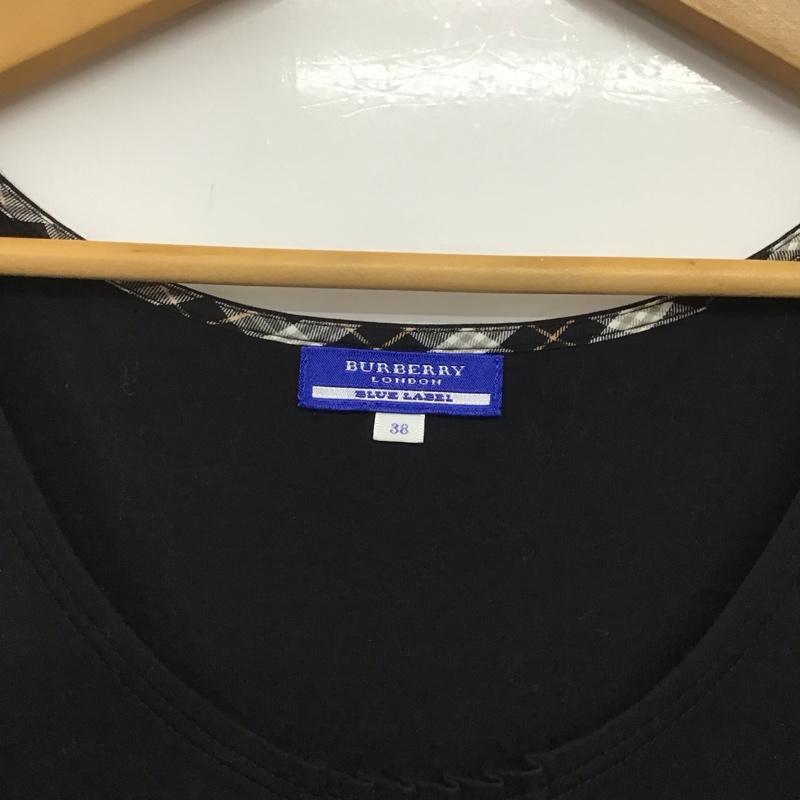 バーバリーブルーレーベル BURBERRY BLUE LABEL ワンピース ミニスカート 38 無地 黒 / ブラック /  レディース USED 古着 中古 10143755