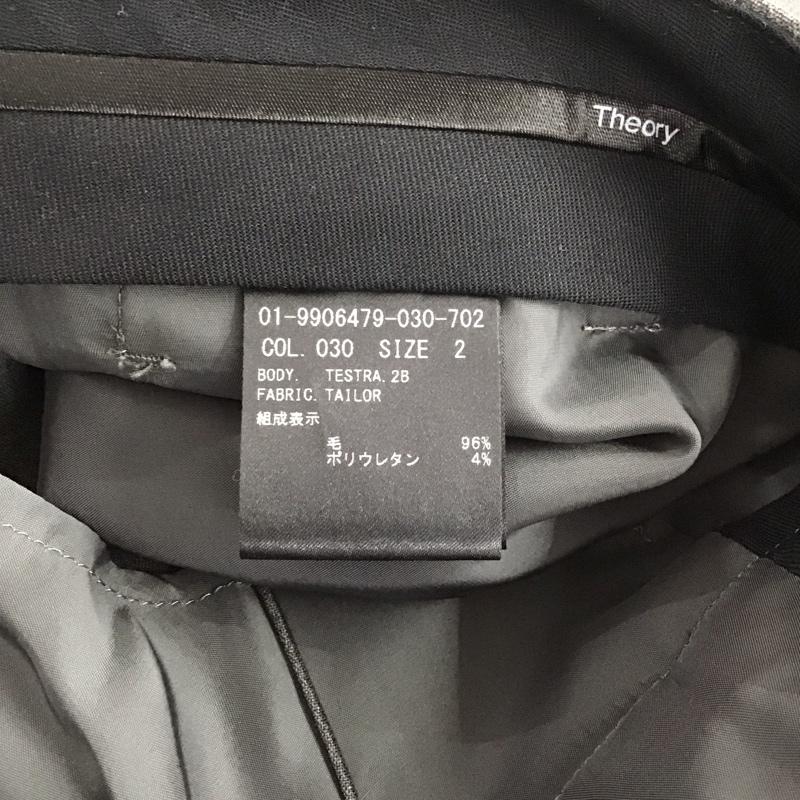 セオリー theory パンツ スラックス 2 無地 灰 / グレー /  レディース USED 古着 中古 10143395