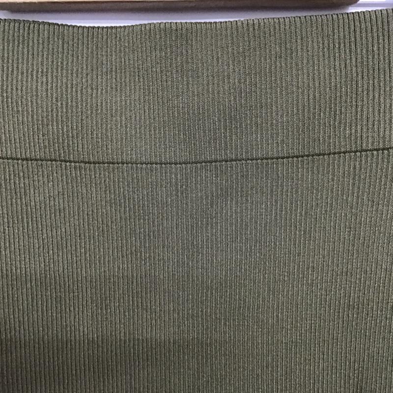 ザラ ZARA スカート ロングスカート タイトスカート L 無地 カーキ / カーキ /  レディース USED 古着 中古 10150502