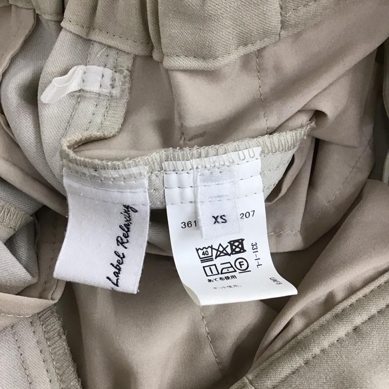 ユナイテッドアローズグリーンレーベルリラクシング UNITED ARROWS green label relaxing パンツ スラックス 3614-126-2207 オルマイパンツ XS 無地 ベージュ / ベージュ /  レディース USED 古着 中古 10133160