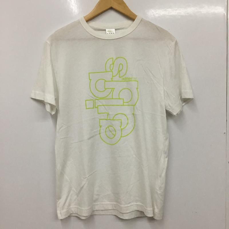 アディダス adidas Tシャツ 半袖 AP4545 アウトラインロゴTシャツ L プリント 白 / ホワイト /  メンズ USED 古着 中古 10135048