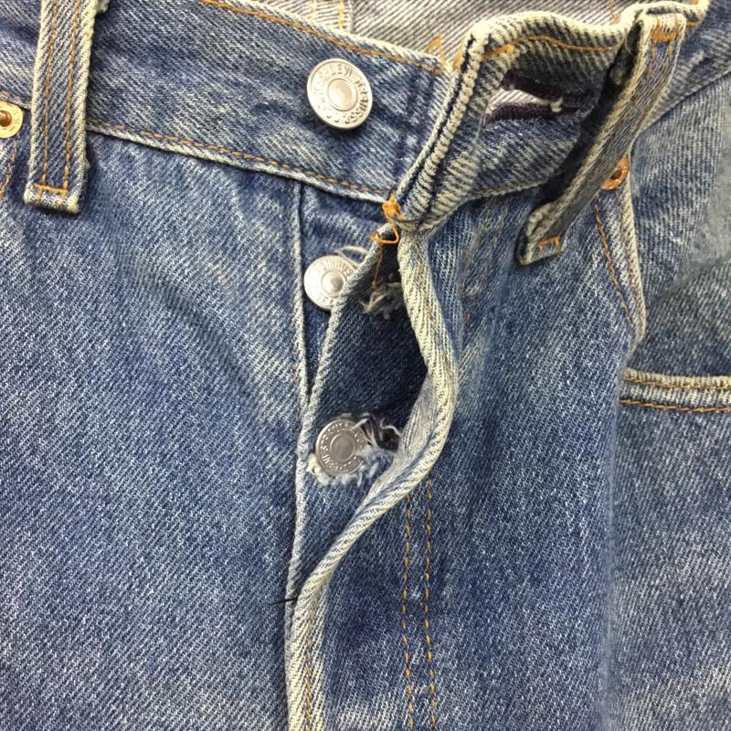 リーバイス Levi s パンツ デニム、ジーンズ デニムパンツ ストレートパンツ ワイドパンツ カジュアルパンツ 32インチ 無地 インディゴ / インディゴ /  メンズ USED 古着 中古 10120093